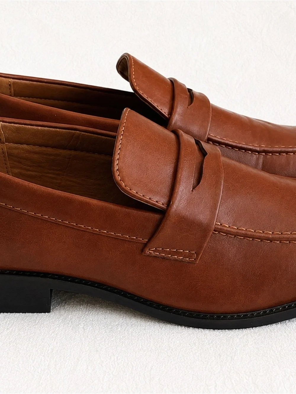 New York & Company Men Size 8.5 Dress Shoes Brown Andy Penny Loafer